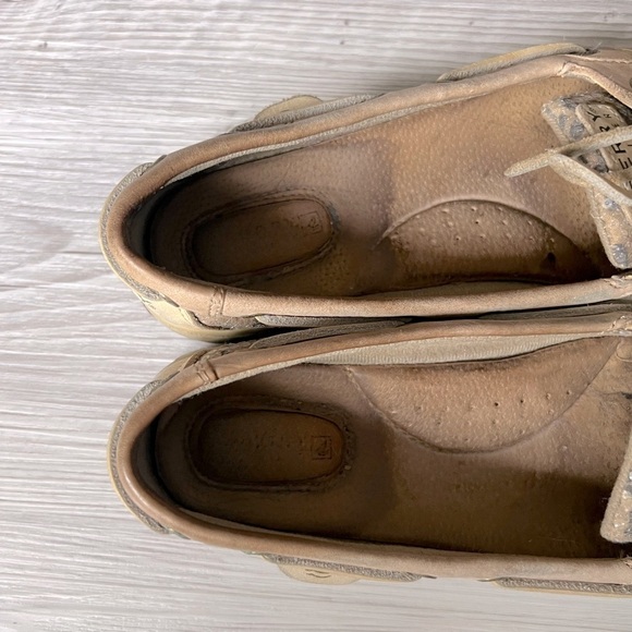 SPERRY angelfish animal print sequin boat shoes size 6.5 - Picture 9 of 13